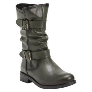 ERIC MICHAEL Made In Portugal Leather Noelle Mid Shaft Boots